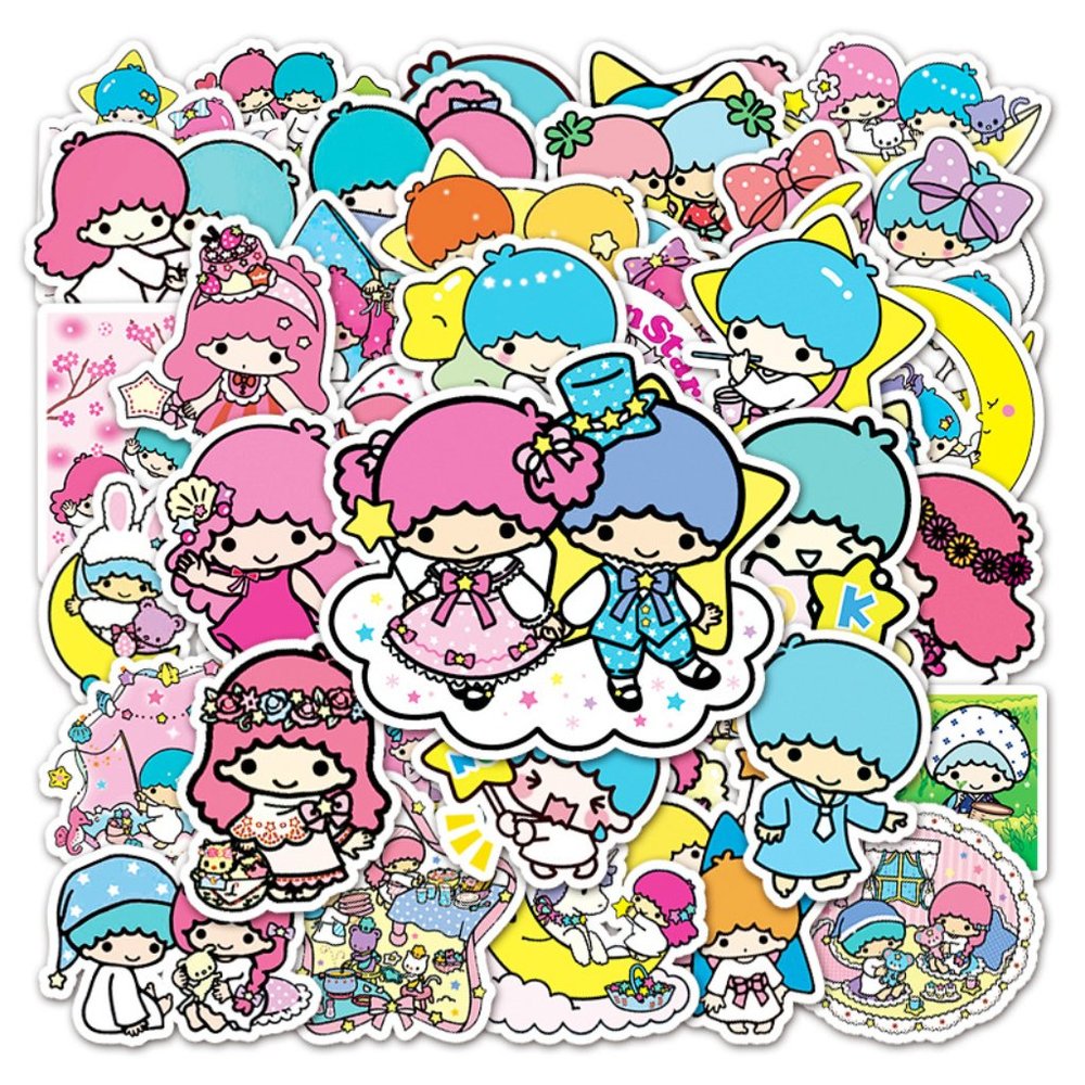 Little Twin Stars Big Size Stickers